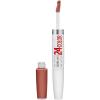 Maybelline Super Stay 24, 2-Step Liquid Lipstick Makeup, Long Lasting Highly Pigmented Color with Moisturizing Balm, Everlasting Wine, Plum Red, 1 Count(275 ENDLESS ESPRESSO)