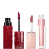 Maybelline Super Stay Vinyl Ink Liquid Lipstick + Lifter Gloss Makeup Bundle, Includes 1 Red Lipstick in Lippy and 1 Pink Lip Gloss in Opal(LIPPY & OPAL BUNDLE)