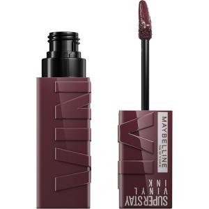 MAYBELLINE Super Stay Vinyl Ink Longwear No-Budge Liquid Lipcolor Make Up, Highly Pigmented Color and Instant Shine, Upbeat, 1 Count(135 FEARLESS)