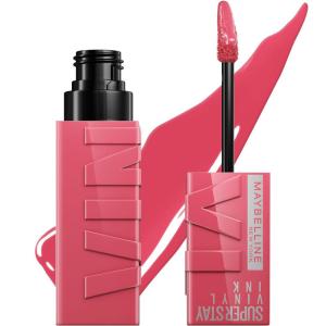 MAYBELLINE Super Stay Vinyl Ink Longwear No-Budge Liquid Lipcolor Make Up, Highly Pigmented Color and Instant Shine, Upbeat, 1 Count(145 ROGUE)