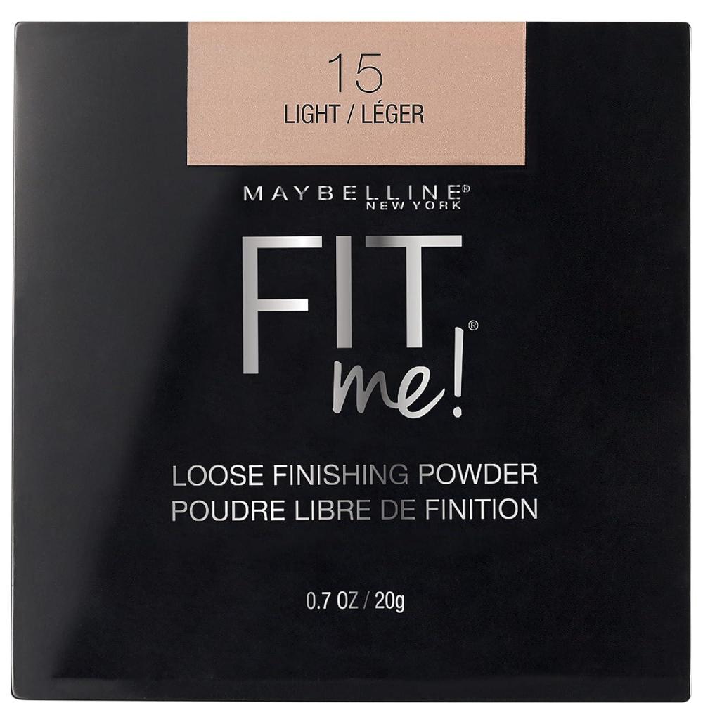 imageMaybelline Fit Me Loose Setting Powder Face Powder and Finishing Makeup Medium 1 Count15 LIGHT