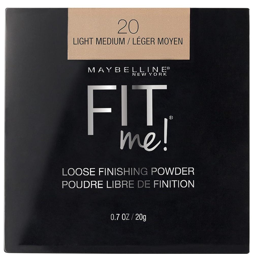 imageMaybelline Fit Me Loose Setting Powder Face Powder and Finishing Makeup Medium 1 Count20 LIGHT MEDIUM