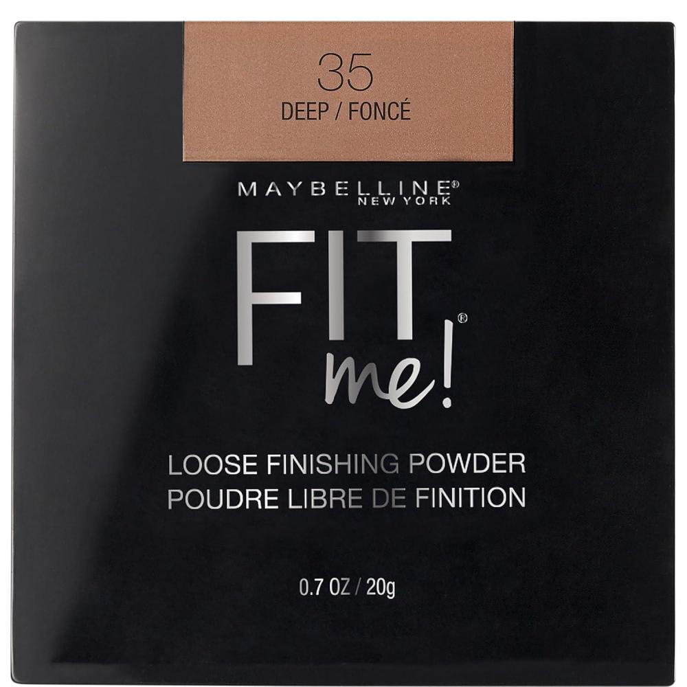 imageMaybelline Fit Me Loose Setting Powder Face Powder and Finishing Makeup Medium 1 Count35 DEEP