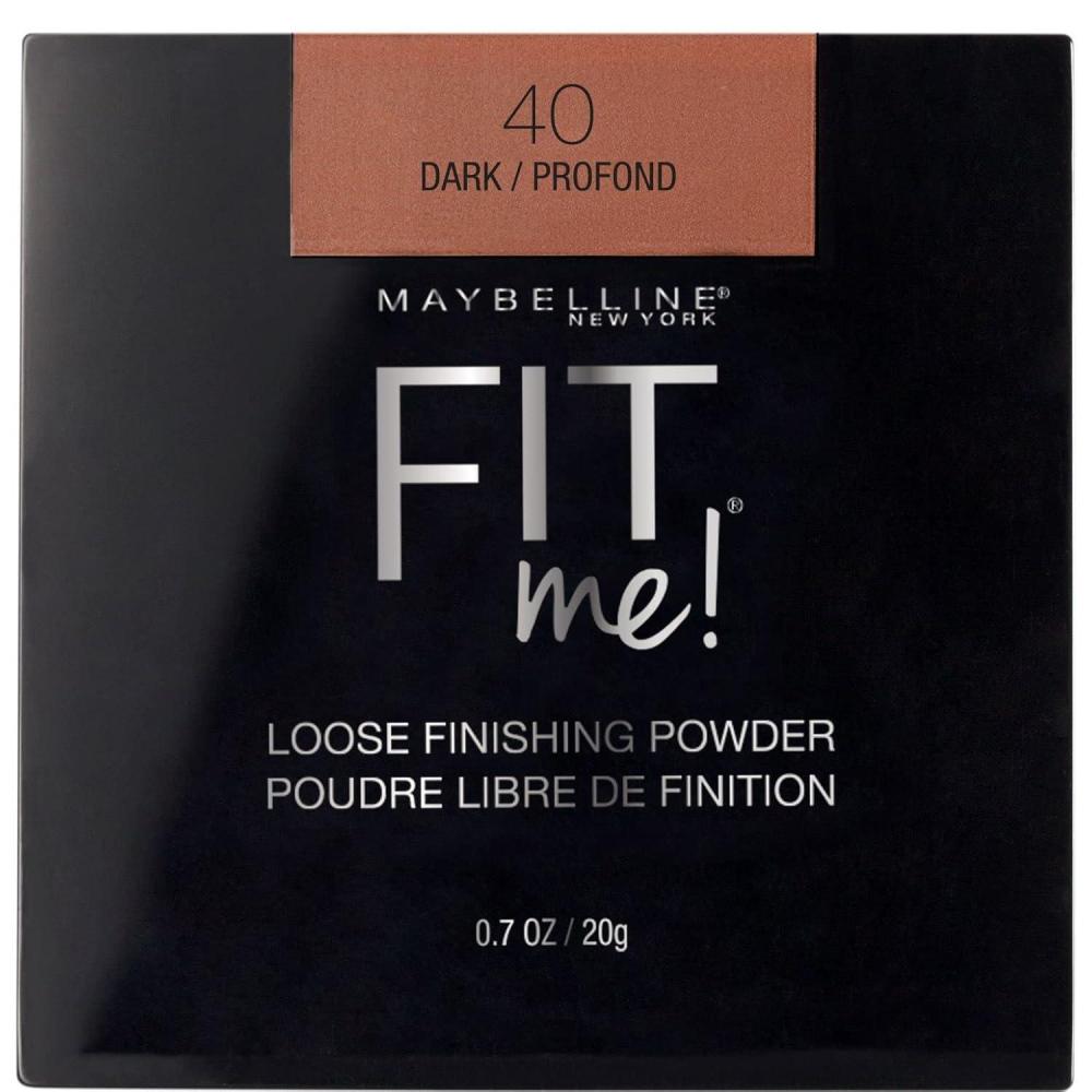 imageMaybelline Fit Me Loose Setting Powder Face Powder and Finishing Makeup Medium 1 Count40 DARK