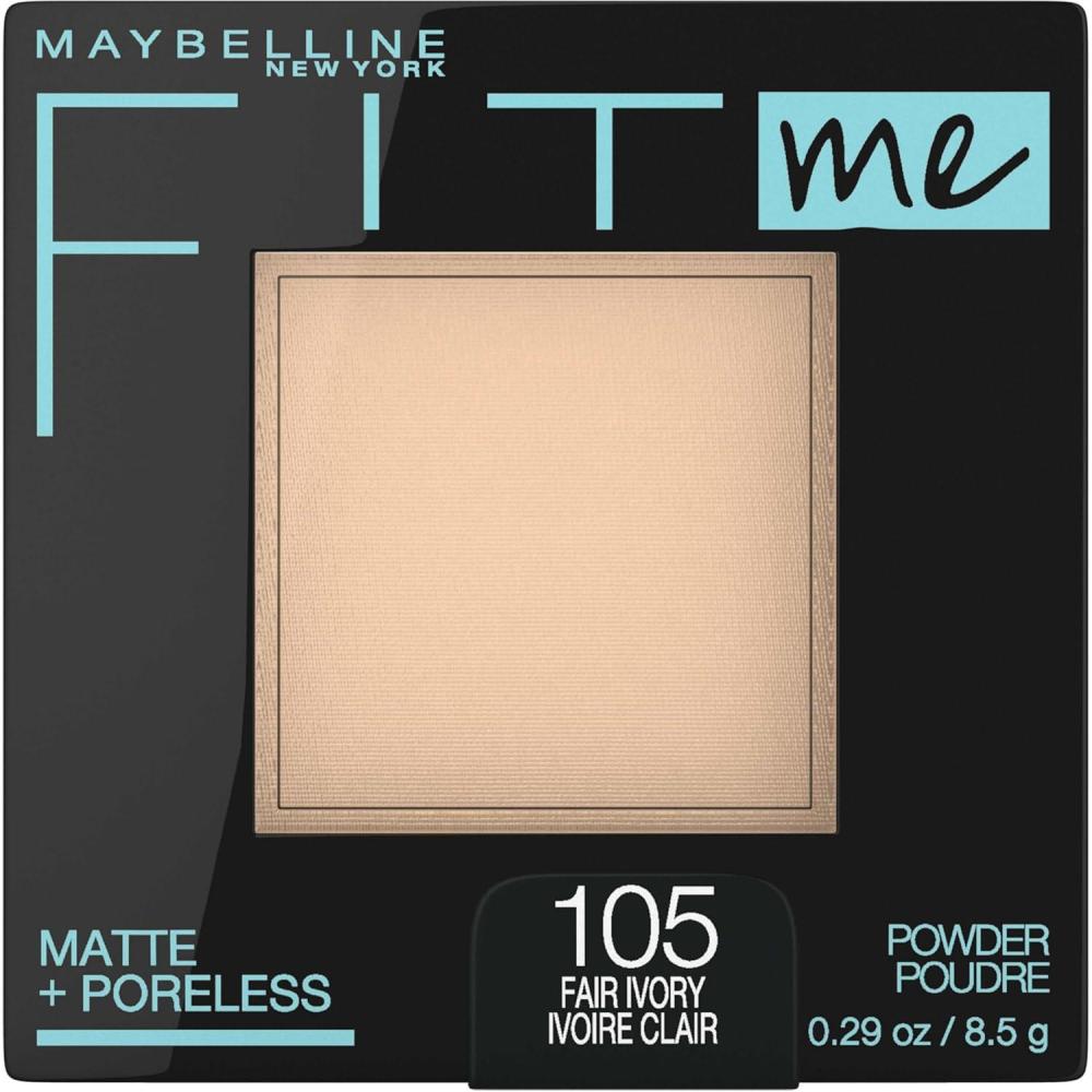 imageMaybelline Fit Me Matte Poreless Pressed Face Powder Makeup amp Setting Powder Java 1 Count105 FAIR IVORY