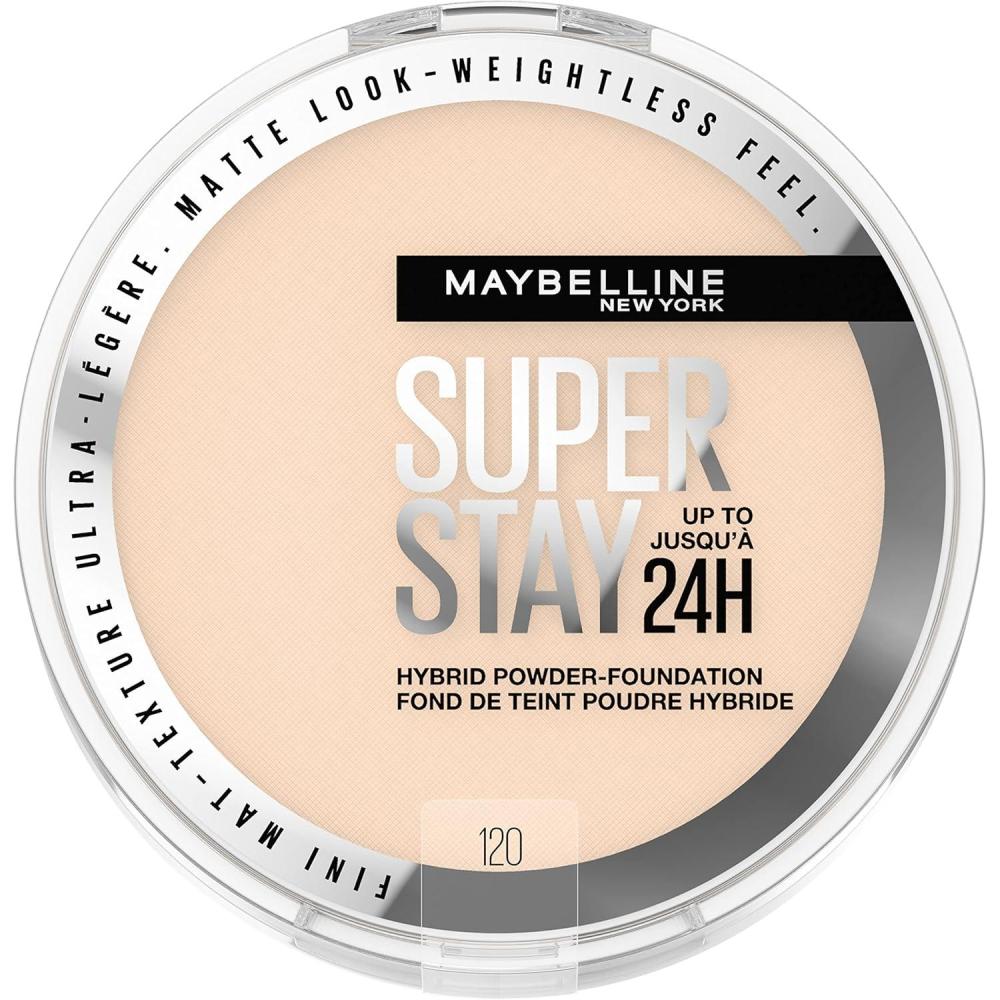 imageMaybelline Super Stay Up to 24HR Hybrid PowderFoundation MediumtoFull Coverage Makeup Matte Finish 128 1 CountSUPERSTAY POWDER 120