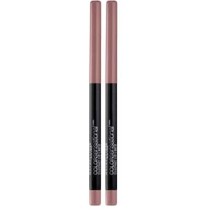 Maybelline Color Sensational Shaping Lip Liner with Self-Sharpening Tip, Totally Toffee, Nude, 1 Count(130 DUSTY ROSE)