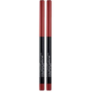 Maybelline Color Sensational Shaping Lip Liner with Self-Sharpening Tip, Totally Toffee, Nude, 1 Count(BRICK RED LINER)