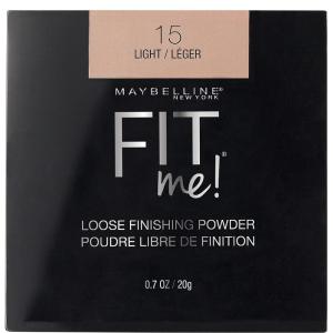 Maybelline Fit Me Loose Setting Powder, Face Powder and Finishing Makeup, Medium, 1 Count(15 LIGHT)