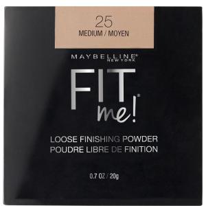 Maybelline Fit Me Loose Setting Powder, Face Powder and Finishing Makeup, Medium, 1 Count(25 MEDIUM)