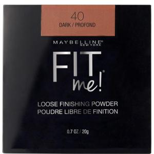 Maybelline Fit Me Loose Setting Powder, Face Powder and Finishing Makeup, Medium, 1 Count(40 DARK)