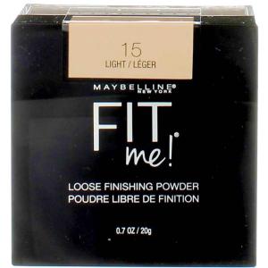 Maybelline Fit Me Loose Setting Powder, Face Powder and Finishing Makeup, Medium, 1 Count(Light)