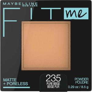 Maybelline Fit Me Matte + Poreless Pressed Face Powder Makeup & Setting Powder, Java, 1 Count(235 PURE BEIGE)