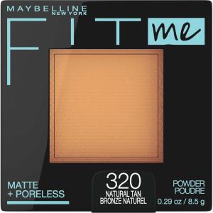 Maybelline Fit Me Matte + Poreless Pressed Face Powder Makeup & Setting Powder, Java, 1 Count(320 NATURAL TAN)