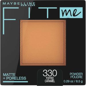 Maybelline Fit Me Matte + Poreless Pressed Face Powder Makeup & Setting Powder, Java, 1 Count(330 TOFFEE)
