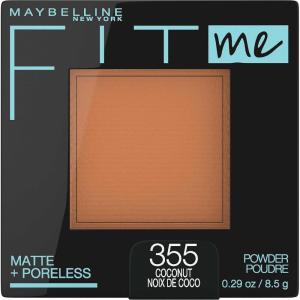 Maybelline Fit Me Matte + Poreless Pressed Face Powder Makeup & Setting Powder, Java, 1 Count(355 COCONUT)