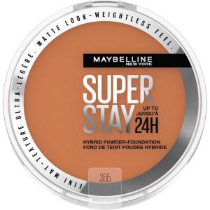Maybelline Super Stay Up to 24HR Hybrid Powder-Foundation, Medium-to-Full Coverage Makeup, Matte Finish, 128, 1 Count(SUPERSTAY POWDER 355)
