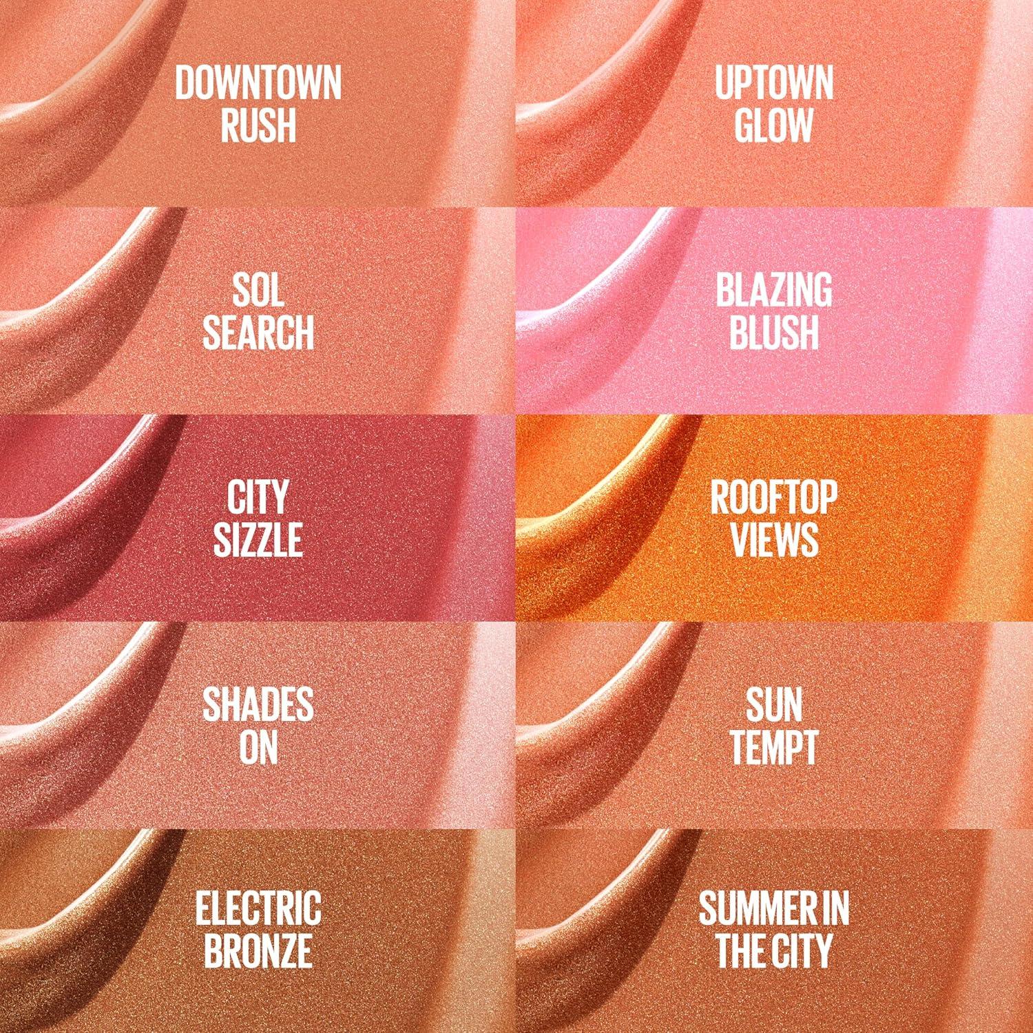 imageMaybelline Sunkisser MultiUse Liquid Blush and Bronzer Blendable Longwear Glowy Make Up Sol Search 1 CountUptown Glow