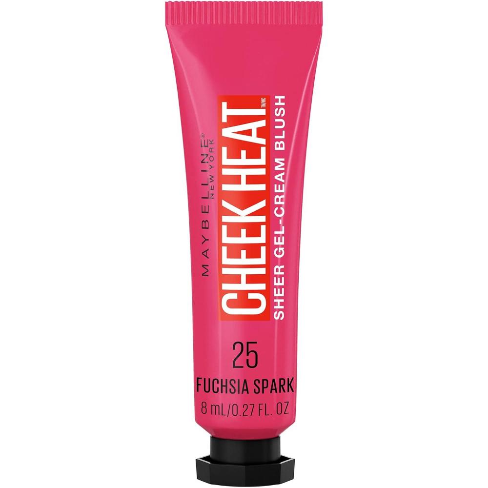 imageMaybelline New York Cheek Heat GelCream Blush Makeup Lightweight Breathable Feel Sheer Flush Of Color NaturalLooking Dewy Finish OilFree Coral Ember 1 Count25 FUCHSIA SPARK