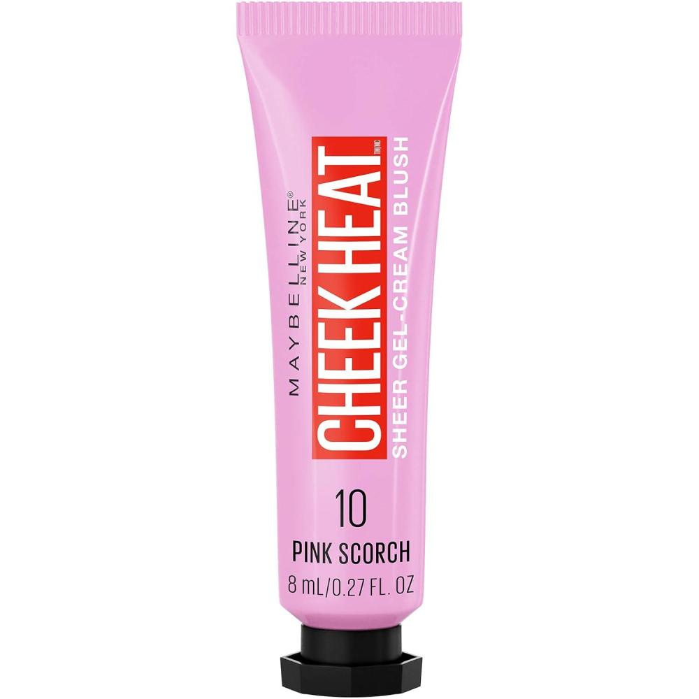imageMaybelline New York Cheek Heat GelCream Blush Makeup Lightweight Breathable Feel Sheer Flush Of Color NaturalLooking Dewy Finish OilFree Coral Ember 1 Count10 PINK SCORCH