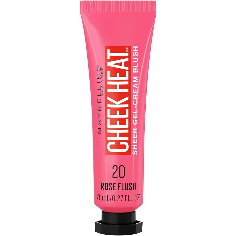 imageMaybelline New York Cheek Heat GelCream Blush Makeup Lightweight Breathable Feel Sheer Flush Of Color NaturalLooking Dewy Finish OilFree Coral Ember 1 Count20 ROSE FLUSH