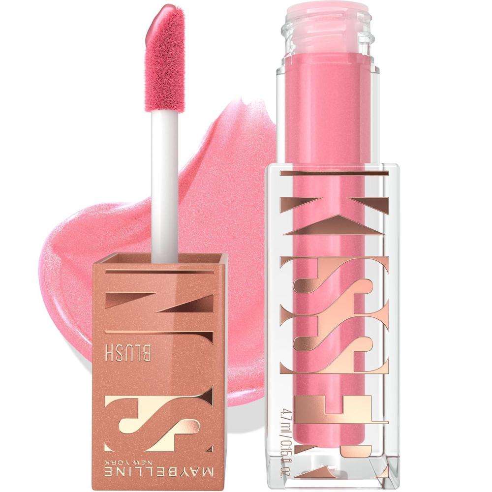 imageMaybelline Sunkisser MultiUse Liquid Blush and Bronzer Blendable Longwear Glowy Make Up Sol Search 1 CountBlazing Blush
