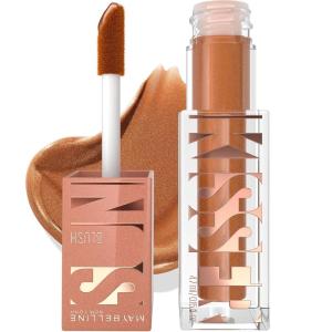 Maybelline Sunkisser Multi-Use Liquid Blush and Bronzer, Blendable, Longwear, Glowy Make Up, Sol Search, 1 Count(Electric Bronze)