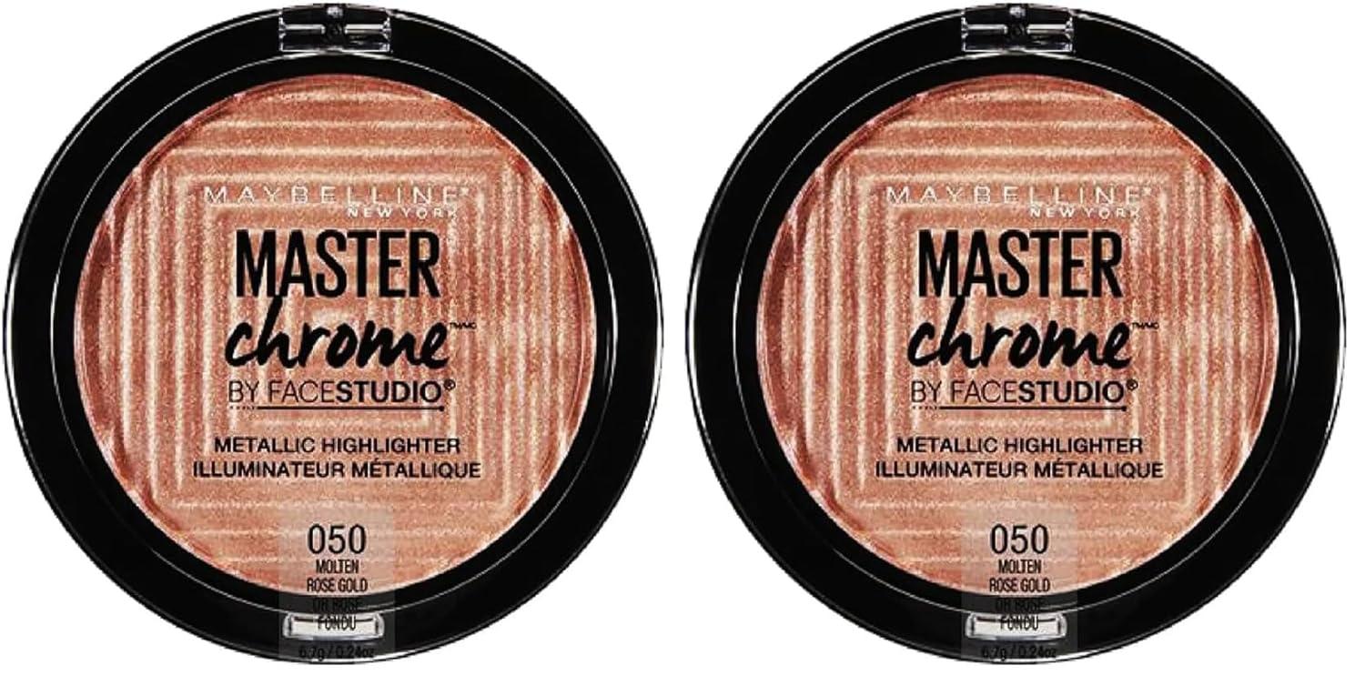 imageMaybelline New York Facestudio Master Chrome Metallic Highlighter Makeup Molten Topaz 019 Ounce50 MOLTEN ROSE GOLD