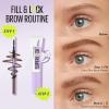 Maybelline Express Brow Ultra Slim Medium Brown Eyebrow Pencil and Super Lock Clear Brow Gel Bundle, Includes 1 Pencil and 1 Gel for Sculpted Brows(MEDIUM BROWN & CLEAR)