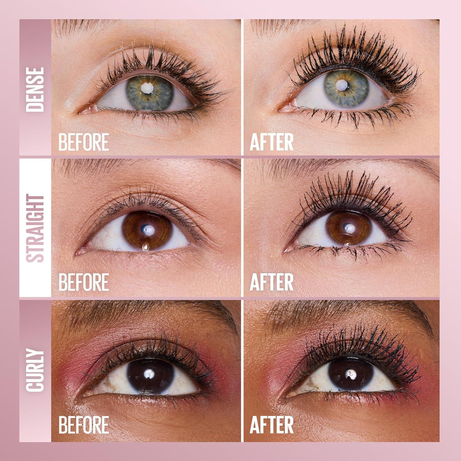 imageMaybelline Lash Sensational Sky Tubes Tubing Mascara ExtensionLike Lengthening Mascara 24HR Eye Makeup with Shea Butter amp Castor Oil Very Black 1 Count