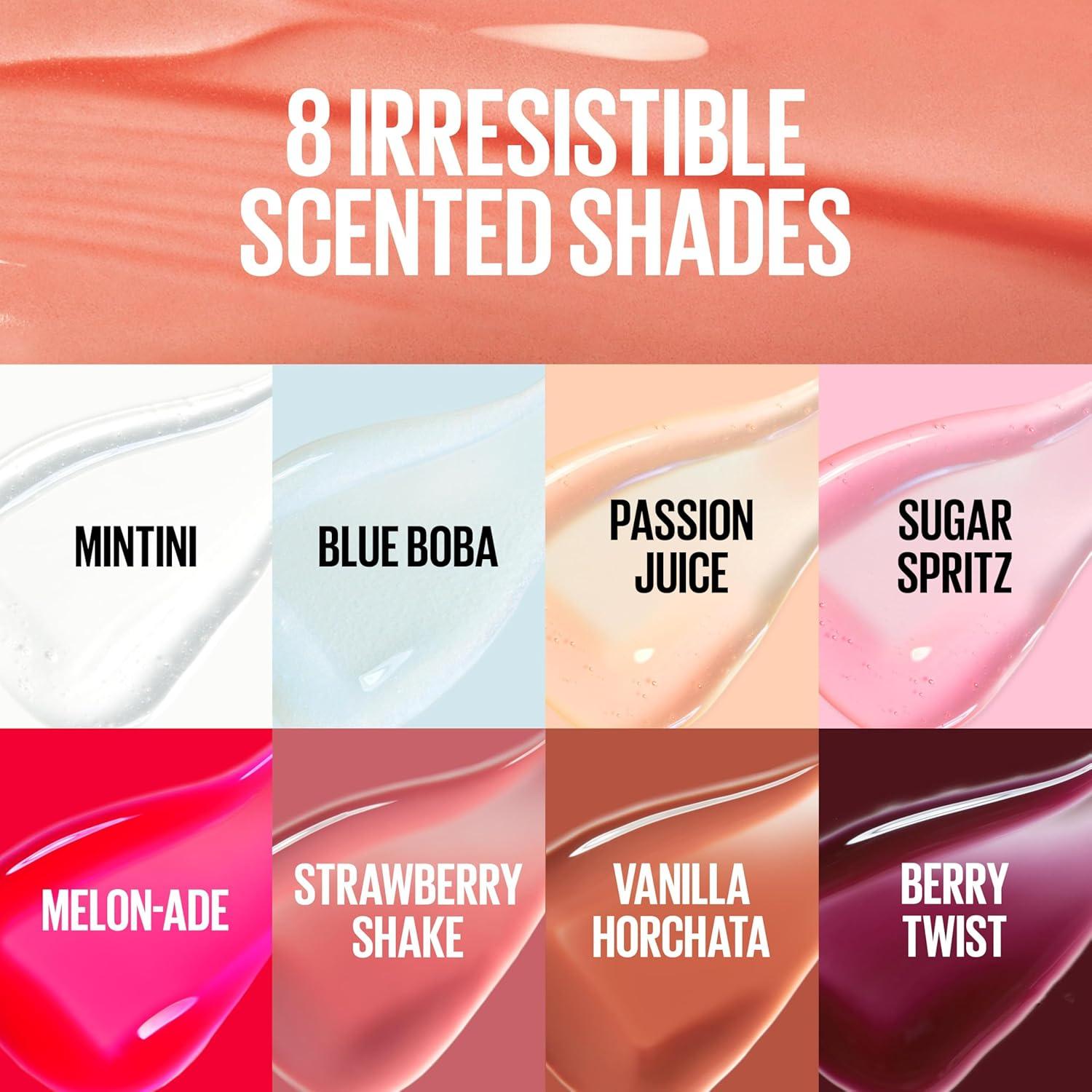 imageMAYBELLINE Lifter OilinGel Lip Gloss for Glassy Bouncy Shine Hydrating Tinted Lip Balm and Moisturizer with Hyaluronic Acid and Passionfruit Oil Blue Boba Sheer Blue PearlVanilla Horchata