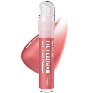 MAYBELLINE Lifter Oil-in-Gel Lip Gloss for Glassy, Bouncy Shine, Hydrating, Tinted Lip Balm and Moisturizer with Hyaluronic Acid and Passionfruit Oil, Blue Boba (Sheer Blue Pearl)(Strawberry Shake)