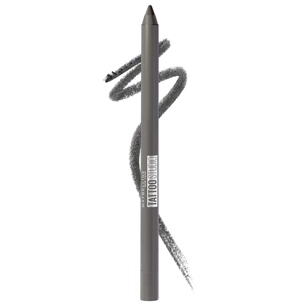 imageMaybelline TattooStudio LongLasting Sharpenable Eyeliner Pencil Deep Onyx Polished White Bundle901 INTENSE CHARCOAL