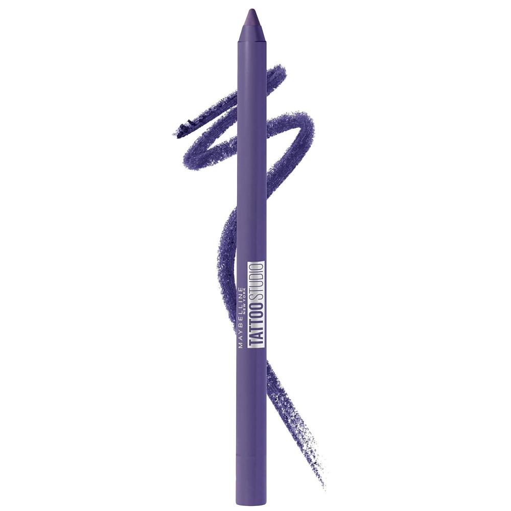 imageMaybelline TattooStudio LongLasting Sharpenable Eyeliner Pencil Deep Onyx  Polished White Bundle940 RICH AMETHYST