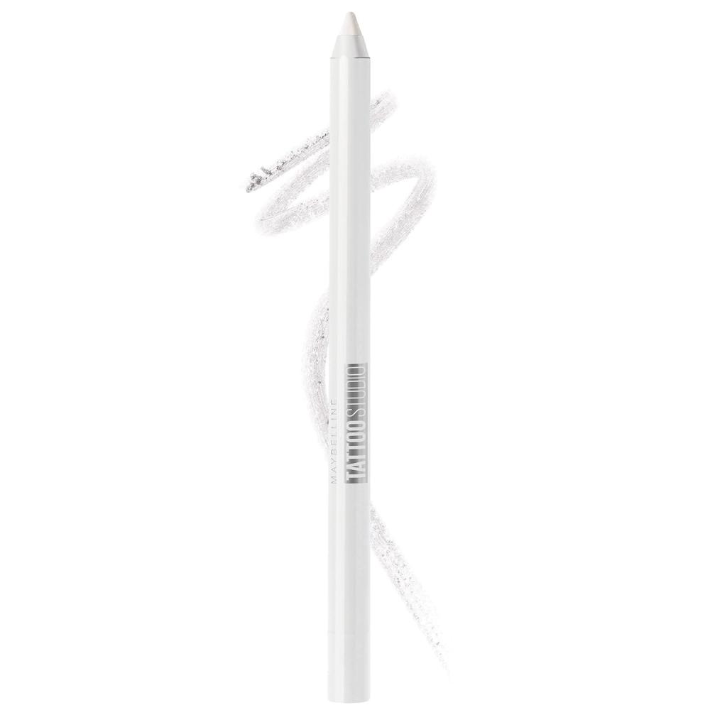 imageMaybelline TattooStudio LongLasting Sharpenable Eyeliner Pencil Deep Onyx  Polished White Bundle970 POLISHED WHITE