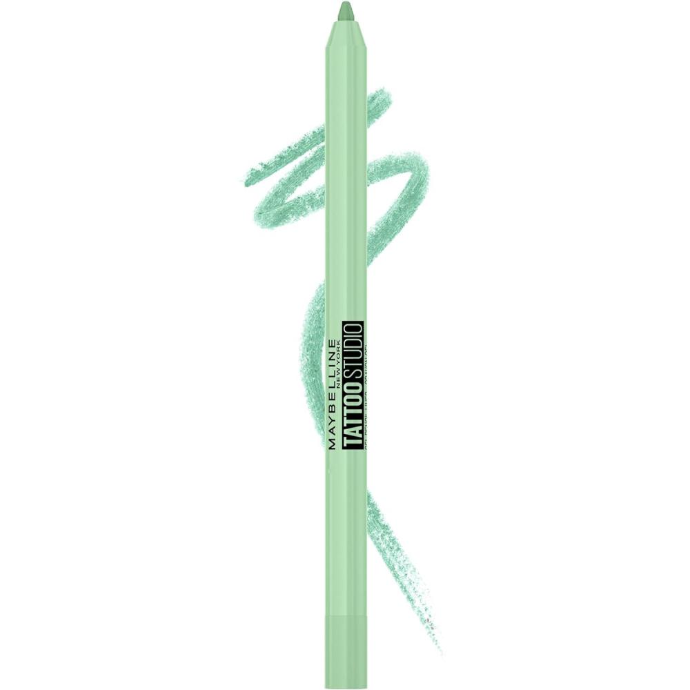 imageMaybelline TattooStudio LongLasting Sharpenable Eyeliner Pencil Deep Onyx  Polished White BundleLIME SMASH
