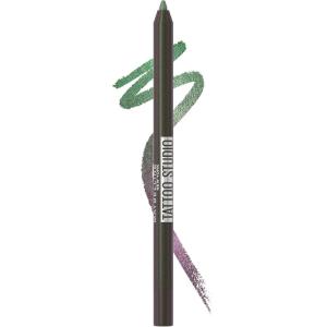 Maybelline TattooStudio Long-Lasting Sharpenable Eyeliner Pencil, Deep Onyx + Polished White Bundle(823 AURORA FLIP)