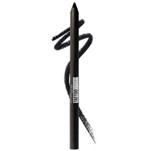 Maybelline TattooStudio Long-Lasting Sharpenable Eyeliner Pencil, Deep Onyx + Polished White Bundle(900 DEEP ONYX)
