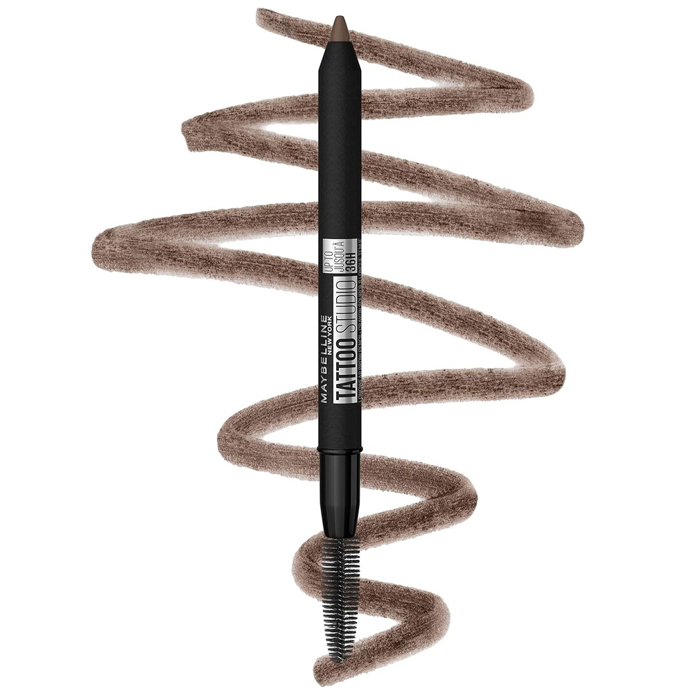image:imageMaybelline TattooStudio Waterproof Eyebrow Pencil Sharpenable Longwear Long Lasting Pigmented Eyebrow Pencil for Defined Brows Light Blonde 1 Count257 MEDIUM BROWN