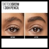 Maybelline TattooStudio Waterproof Eyebrow Pencil, Sharpenable, Longwear, Long Lasting, Pigmented Eyebrow Pencil for Defined Brows, Light Blonde, 1 Count(260 DEEP BROWN)