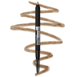 Maybelline TattooStudio Waterproof Eyebrow Pencil, Sharpenable, Longwear, Long Lasting, Pigmented Eyebrow Pencil for Defined Brows, Light Blonde, 1 Count(248 LIGHT BLONDE)