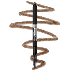 Maybelline TattooStudio Waterproof Eyebrow Pencil, Sharpenable, Longwear, Long Lasting, Pigmented Eyebrow Pencil for Defined Brows, Light Blonde, 1 Count(255 SOFT BROWN)